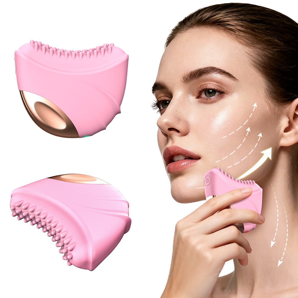 Lymphatic Drainage Face Brush – Curved Massager for Sculpting, Reduces Puffiness