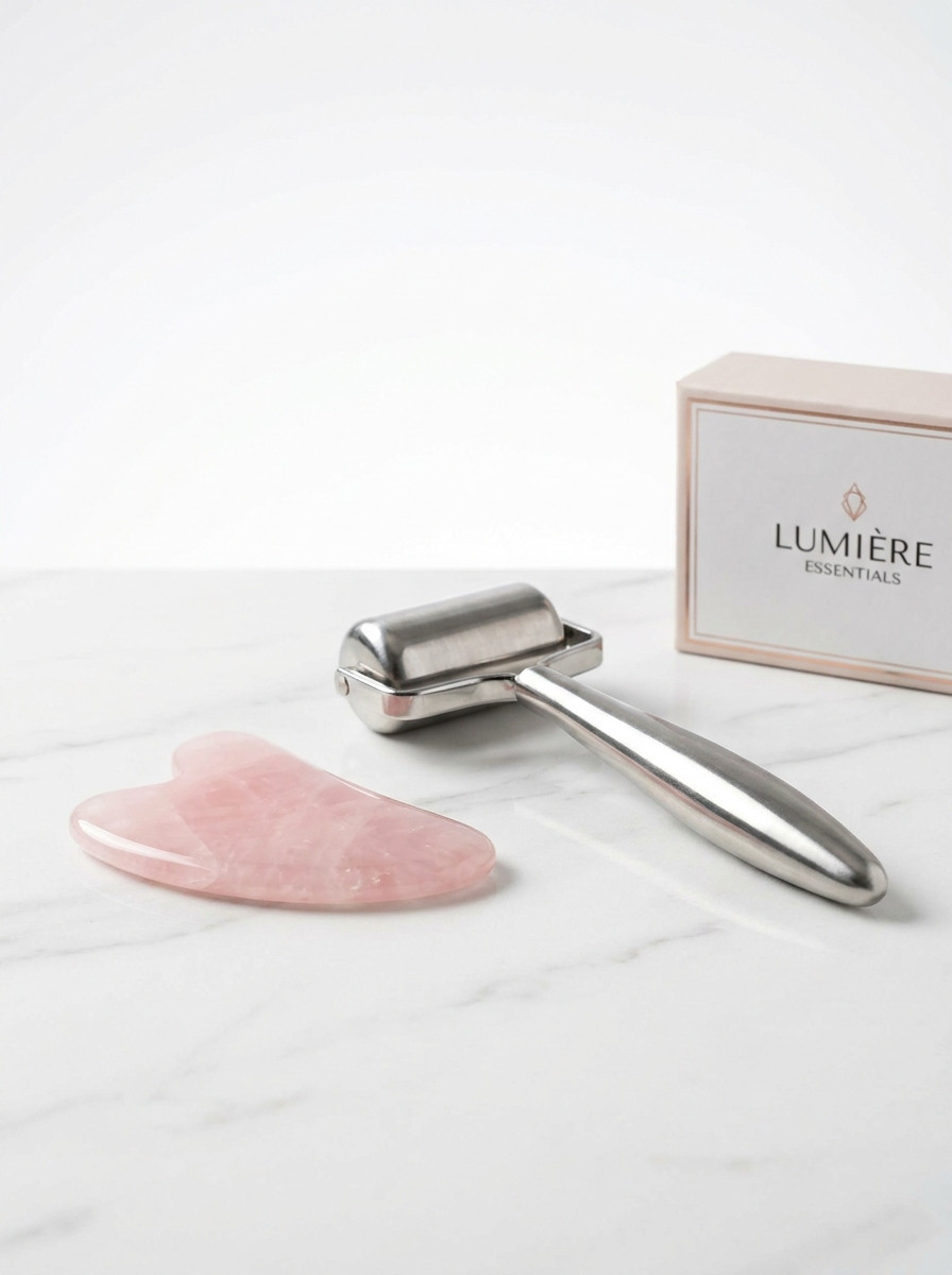 Gua Sha & Ice Roller Set – Facial Massage Skin Care Tool