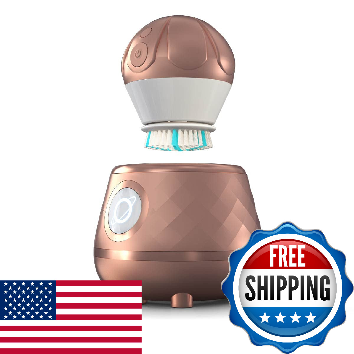 Tao Clean Ona Diamond Orbital Facial Brush And Cleansing Station Electric Face