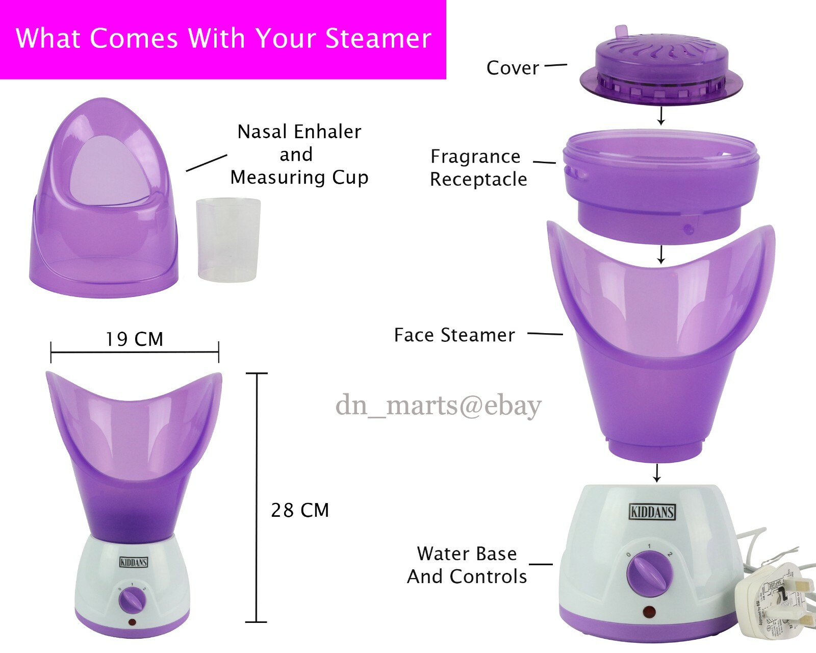 STEAMER FACIAL FACE SKIN SPA SPRAYER DAILY STEAM ACNE PORES REMOVER HEALTHY LIFE