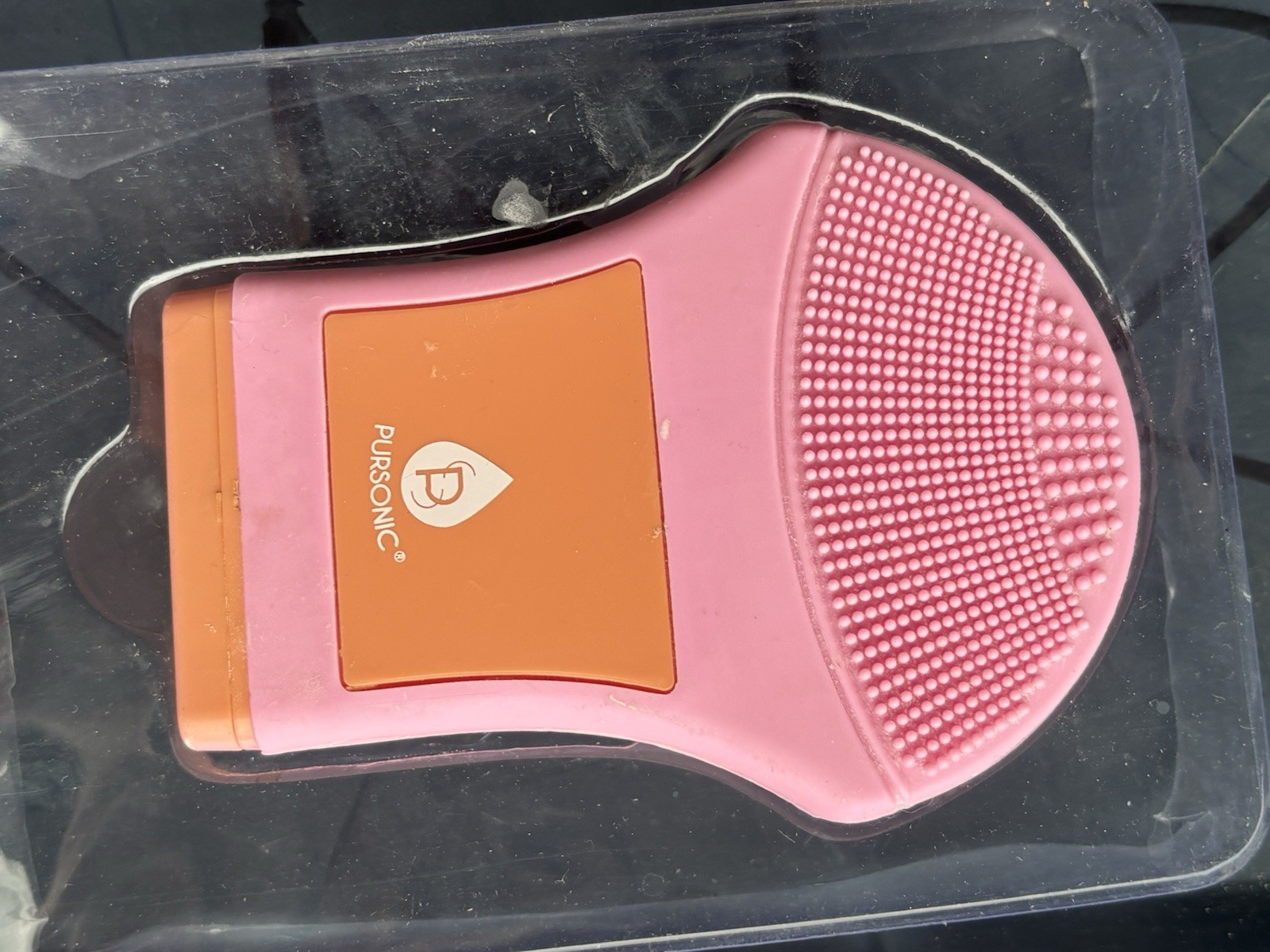 Pursonic Silicone Facial Cleansing Brush Washable Reusable Battery Pink FC200PK