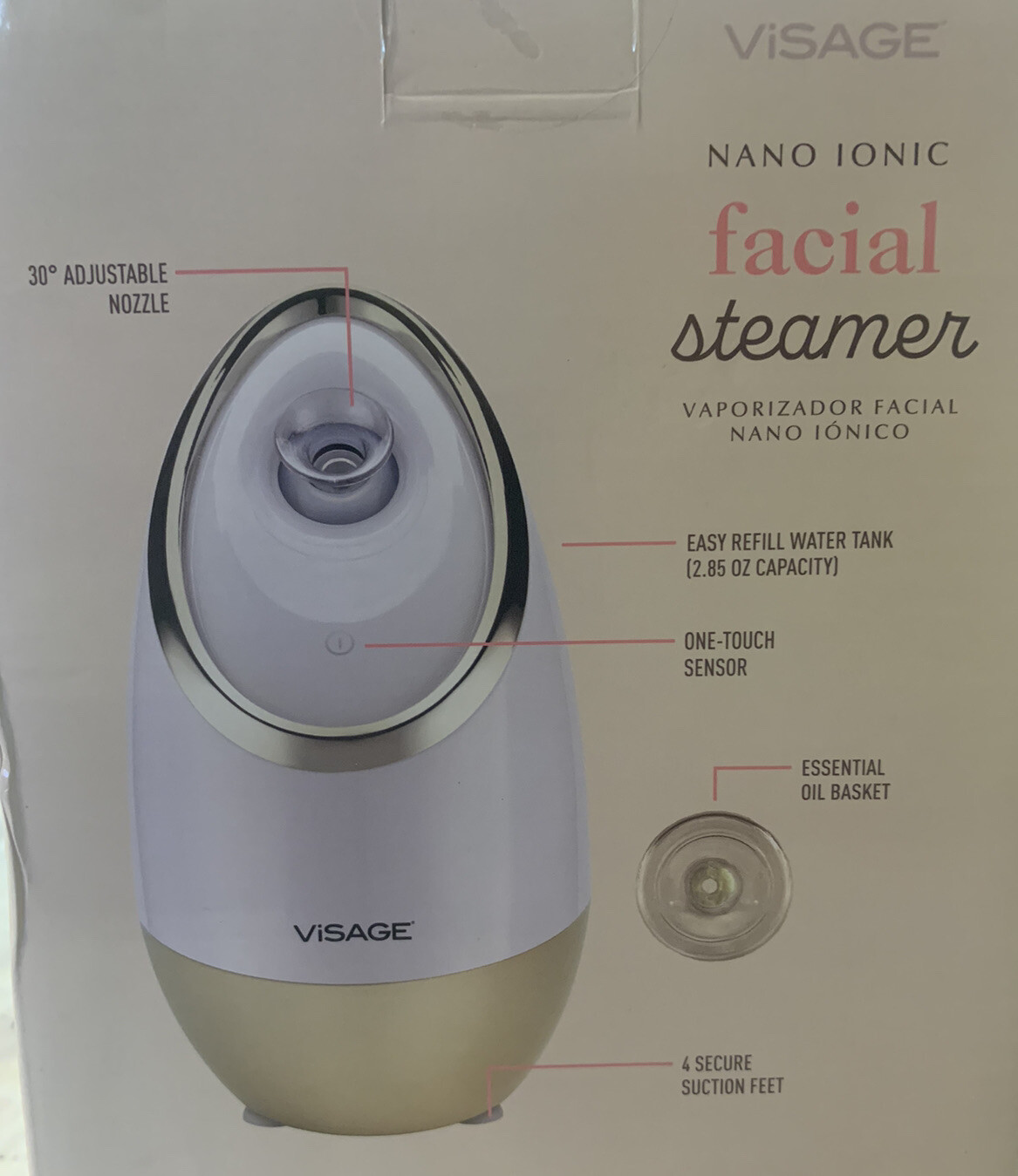 Visage Nano Ionic Facial Steamer! All Skin Types, Cleanse, Hydrate, Soften Skin