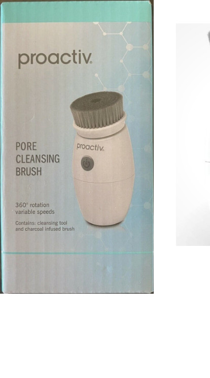 Proactiv Pore Cleansing Brush Charcoal Infused Face Brush 360 Rotation NEW!