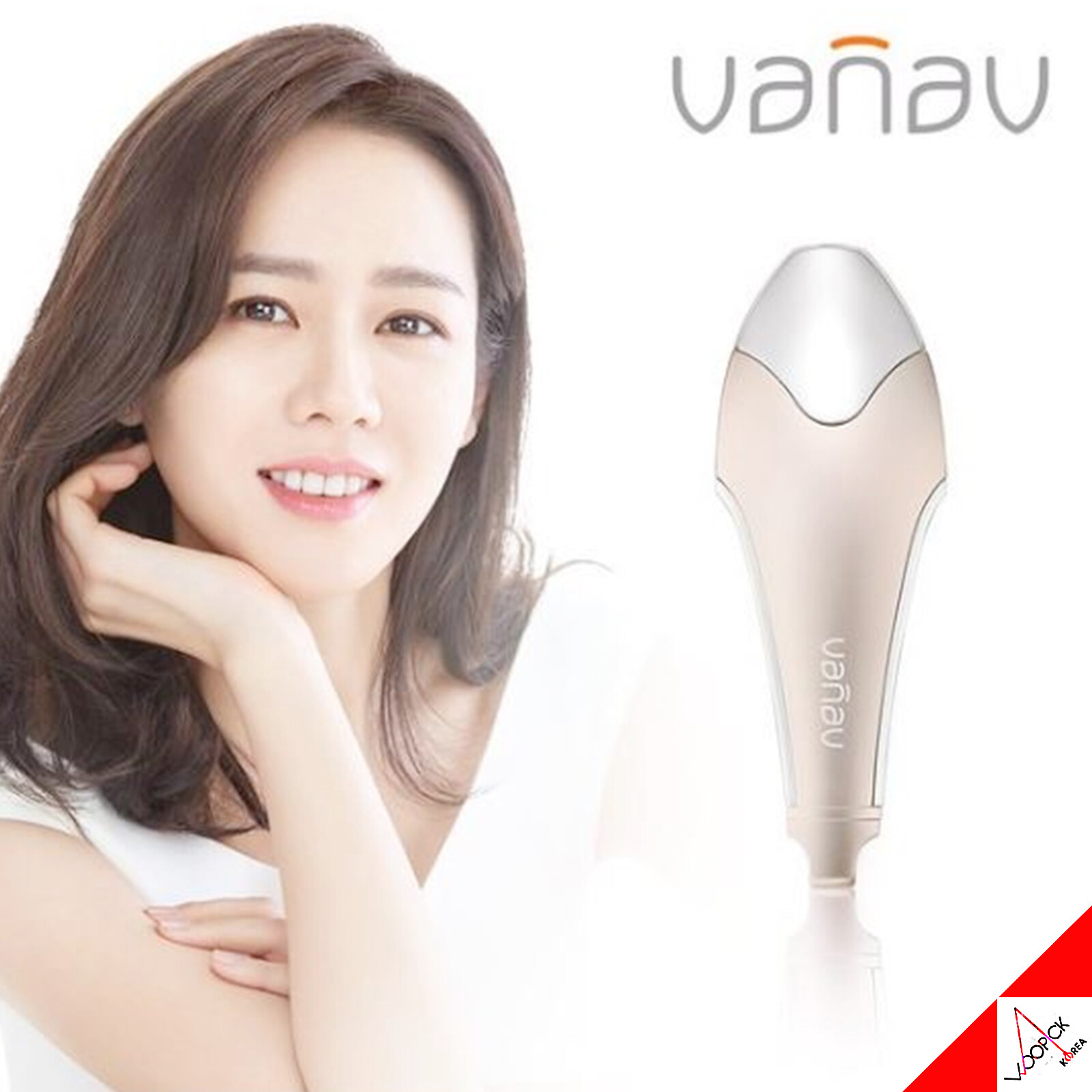VANAV Ray Home Care Handy Facial Massager Device Galvanic Vibration [OFFICIAL]