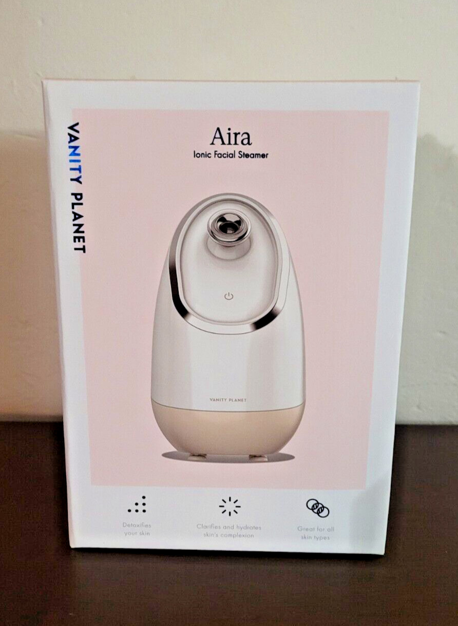 NEW | Vanity Planet Aira Ionic Facial Steamer | Adjustable Nozzle, 3 EO baskets