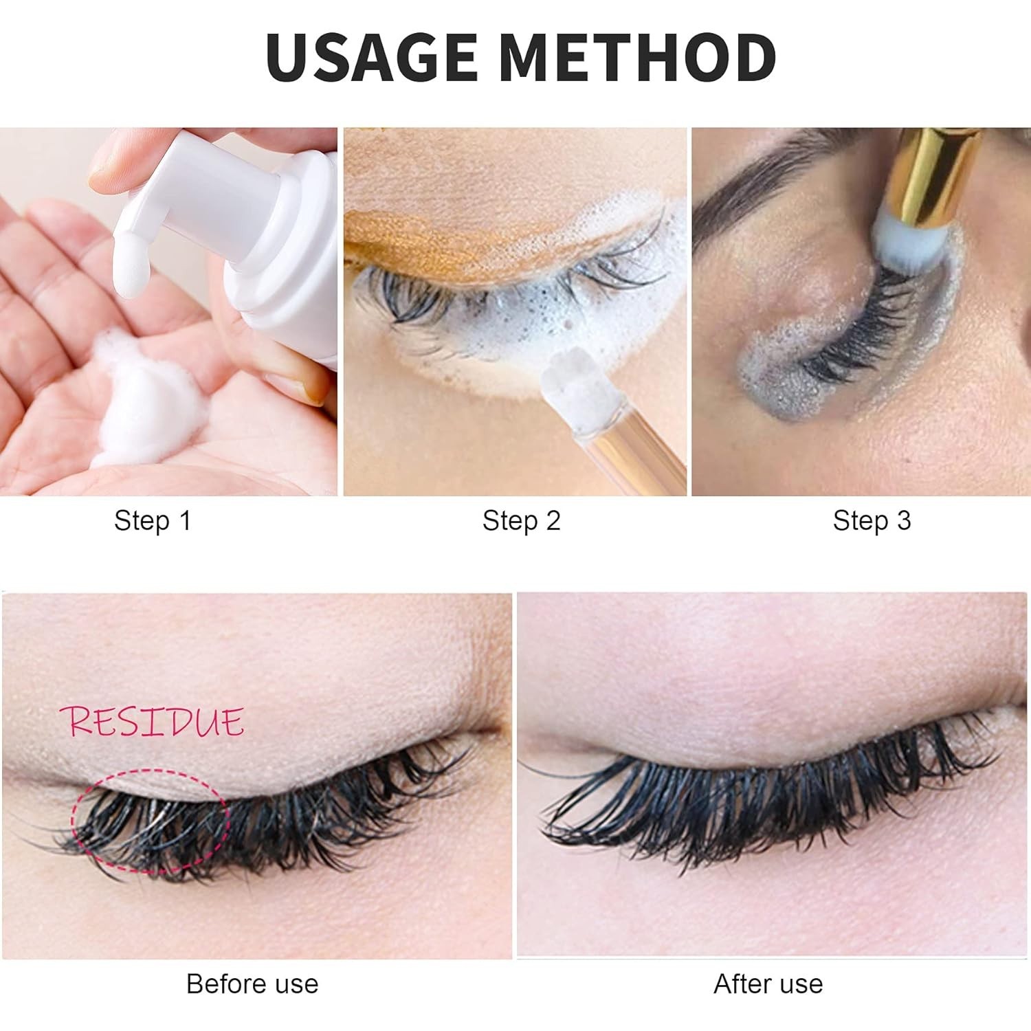 4 Pcs Cruelty-Free Lash Shampoo Brushes for Deep Pore Cleansing & Face Care