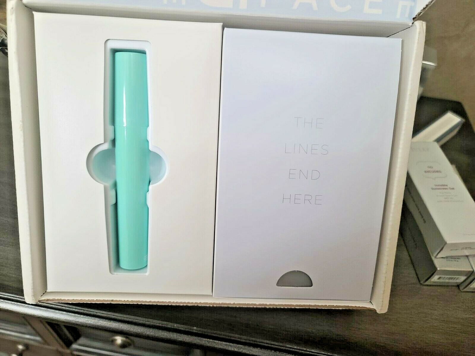 NuFACE The FIX Line Smoothing Device & 2 1 oz Serums Set “Seafoam” LE NIB!