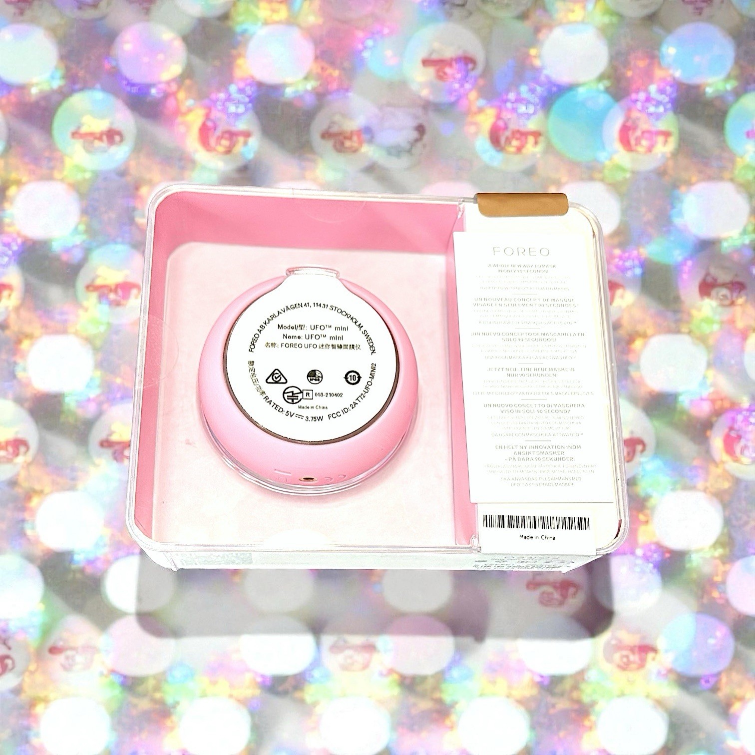 Foreo UFO Mini in Pearl Pink BRAND NEW IN BOX