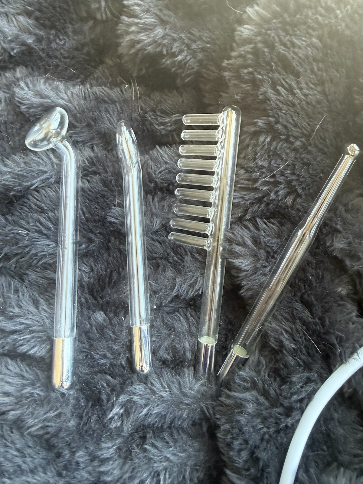 High Frequency Skin Therapy Wand 4 Attachments Facial Scalp Treatment