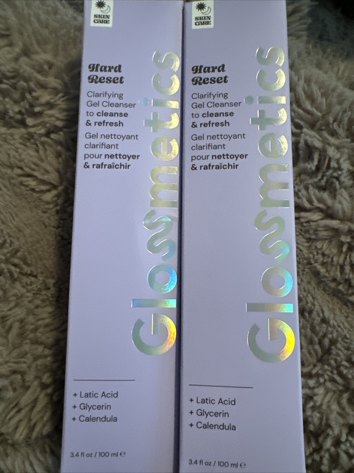 2 NEW BOXES GLOSSMETICS HARD RESET 3.4 OZ