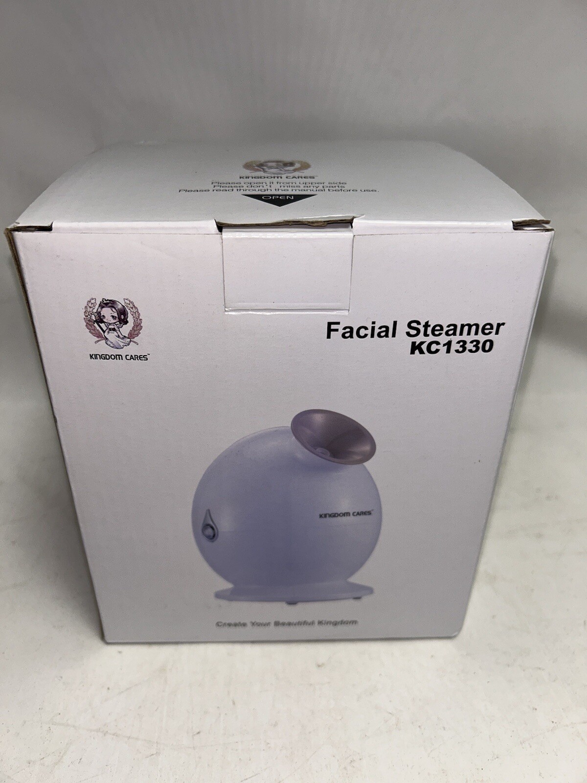 Kingdom Cares Nano Ionic Hot Mist Moisturizing Facial Steamer KC1330 *NEW*