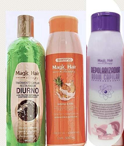 Magic Hair Therapy Shampoo Banana & Pina, Tratamiento Diurno y Repolarizador