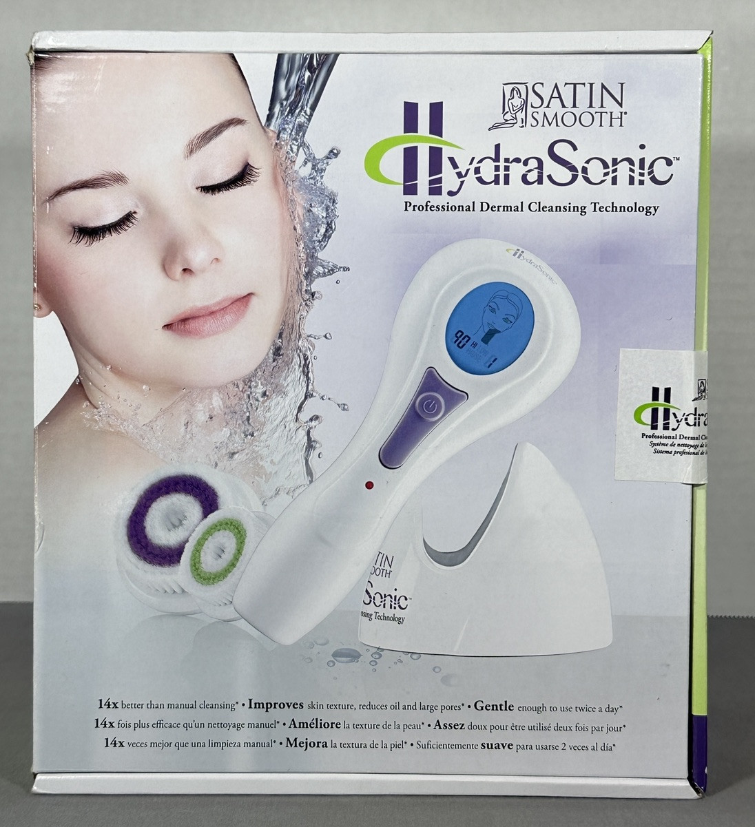 HydraSonic Professional Dermal Cleansing Technology For Face & Neck Satin Smooth