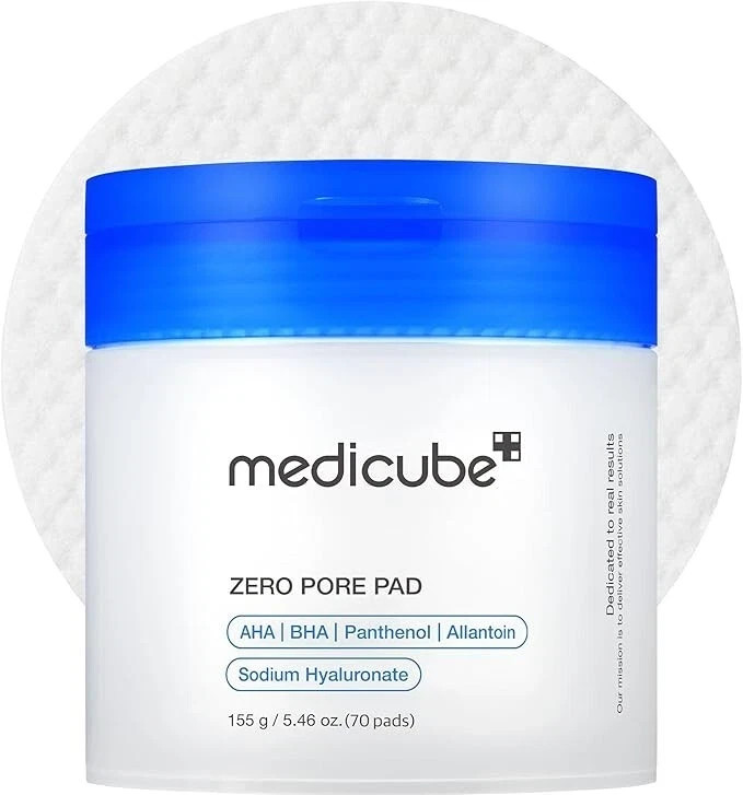 Medicube Zero Pore Pads 2.0 Dual-Textured Facial Toner Pads for Exfoliation 70ct