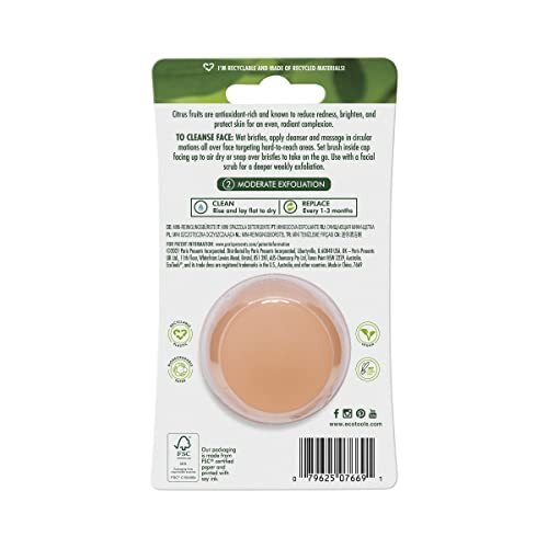 EcoTools Mini Facial Cleansing Brush, Infused with Citrus, Best with Facial