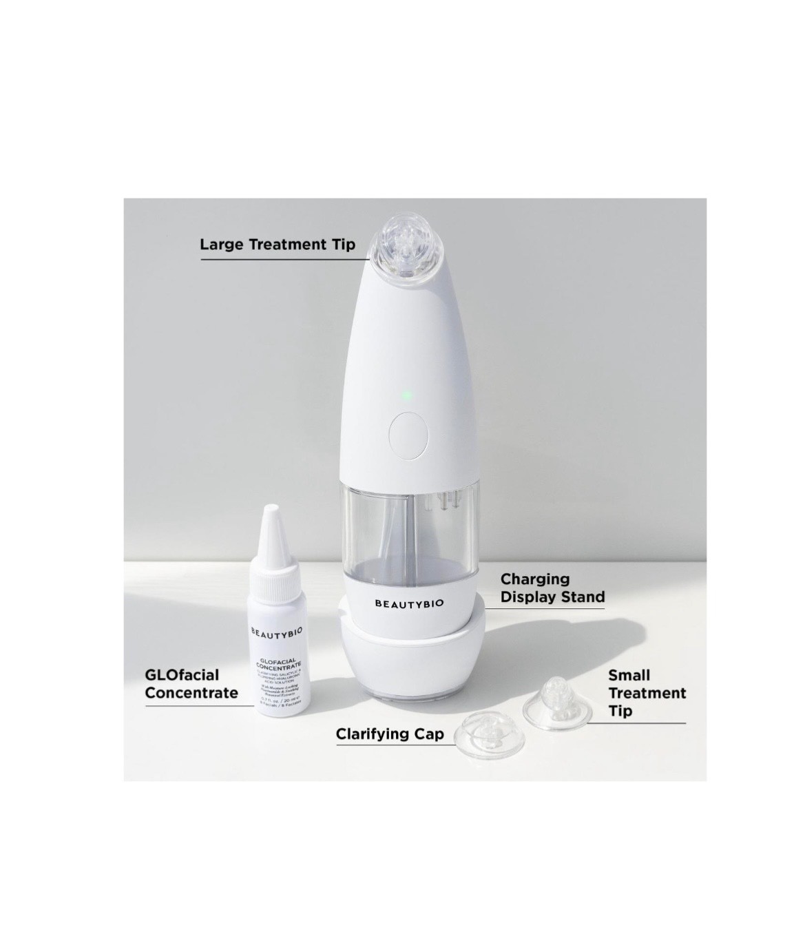 BeautyBio GLOfacial Hydro-Infusion Deep Pore Cleansing Tool NIB