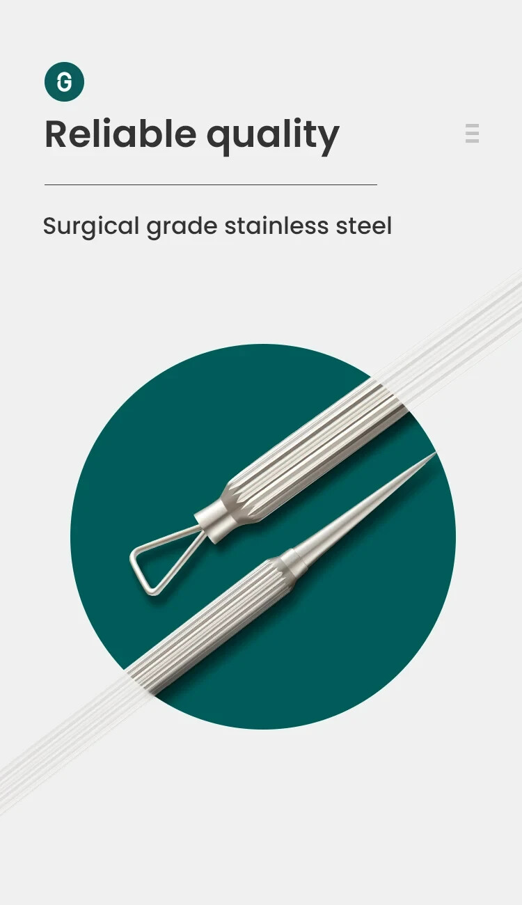 Blackhead Remover Acne Removal Needle Professional Pimple Spot Popper Skin Care