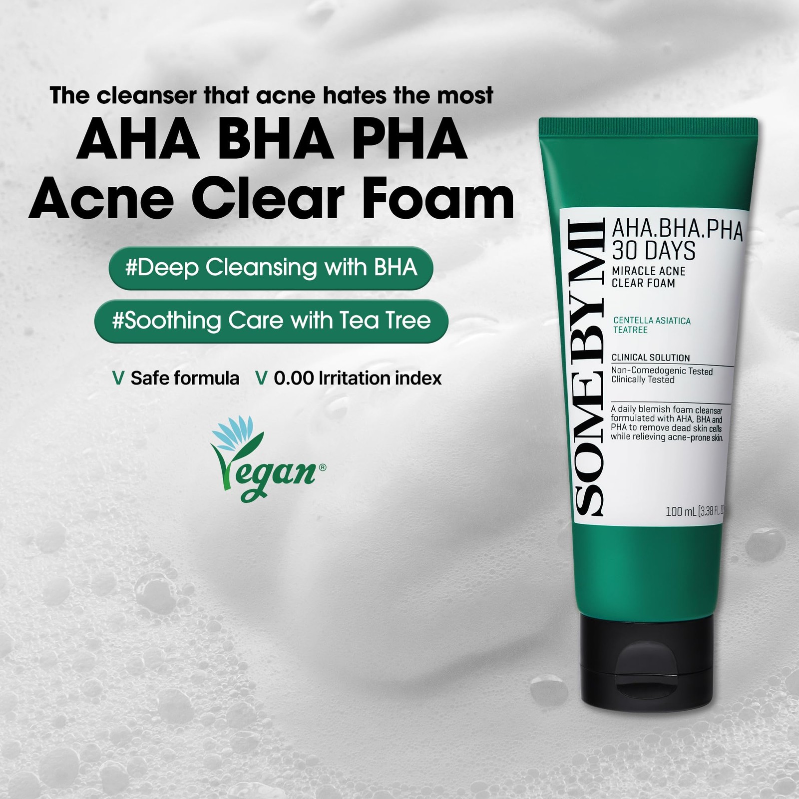 SOME BY MI AHA BHA PHA 30 Days Miracle Acne 3.38 Fl Oz (Pack of 1), Pack 1