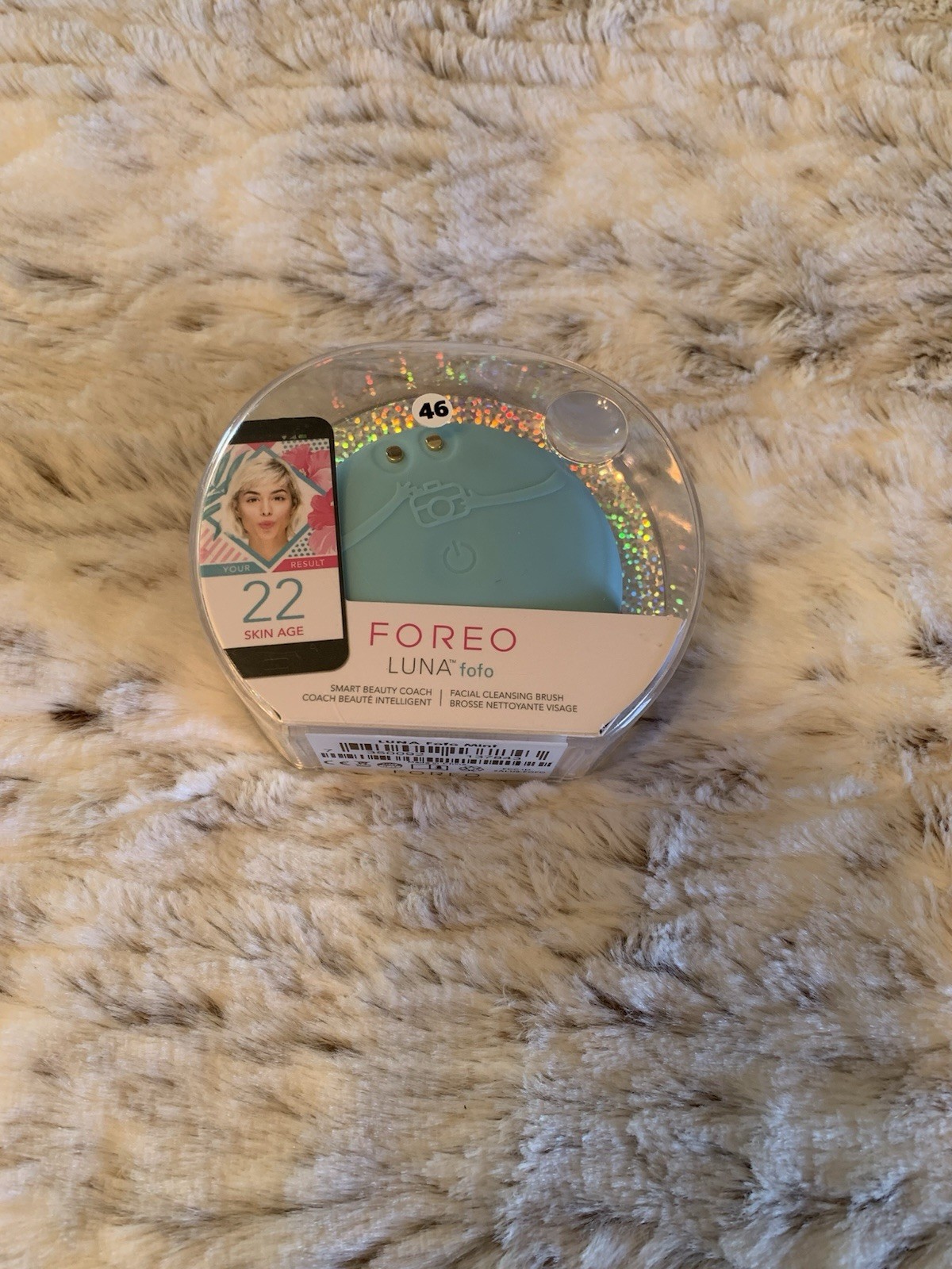 Foreo Luna fofo Smart Beauty Coach Facial Cleansing Brush ~ Blue