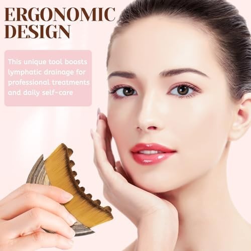 Lymphatic Contour Face Brush for Lymphatic Drainage Face Massage Sculpting