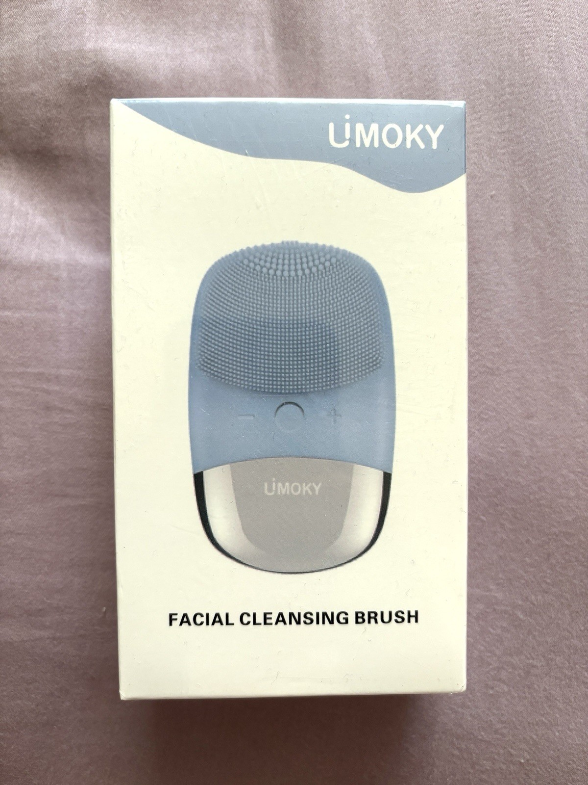 Uimoky Blue Facial Cleansing Brush, 3-in-1 Electric Silicone Face Scrubber
