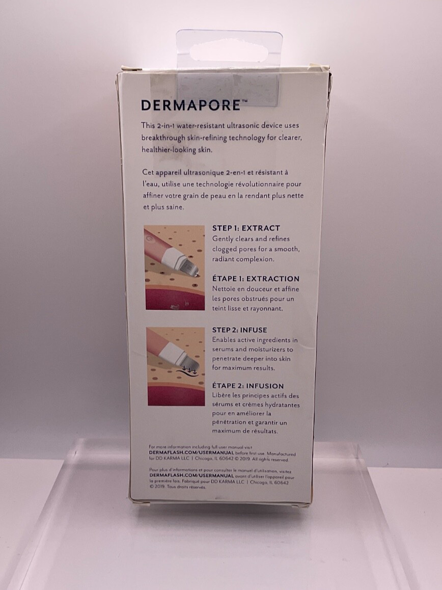 Dermaflash Dermapore Pore Extractor & Skincare Infuser – Blush NIB