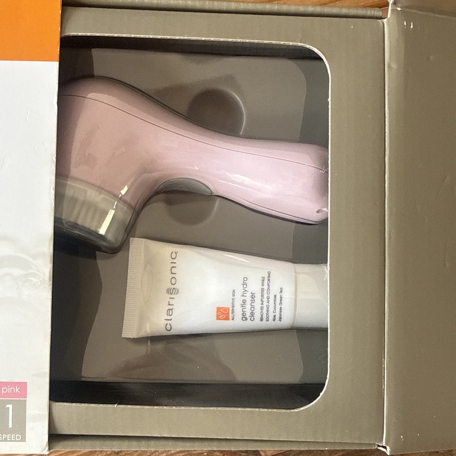 New Pink Clarasonic Mia 1 Speed Sonic Skin Cleansing Travel Set Unit & Cleanser