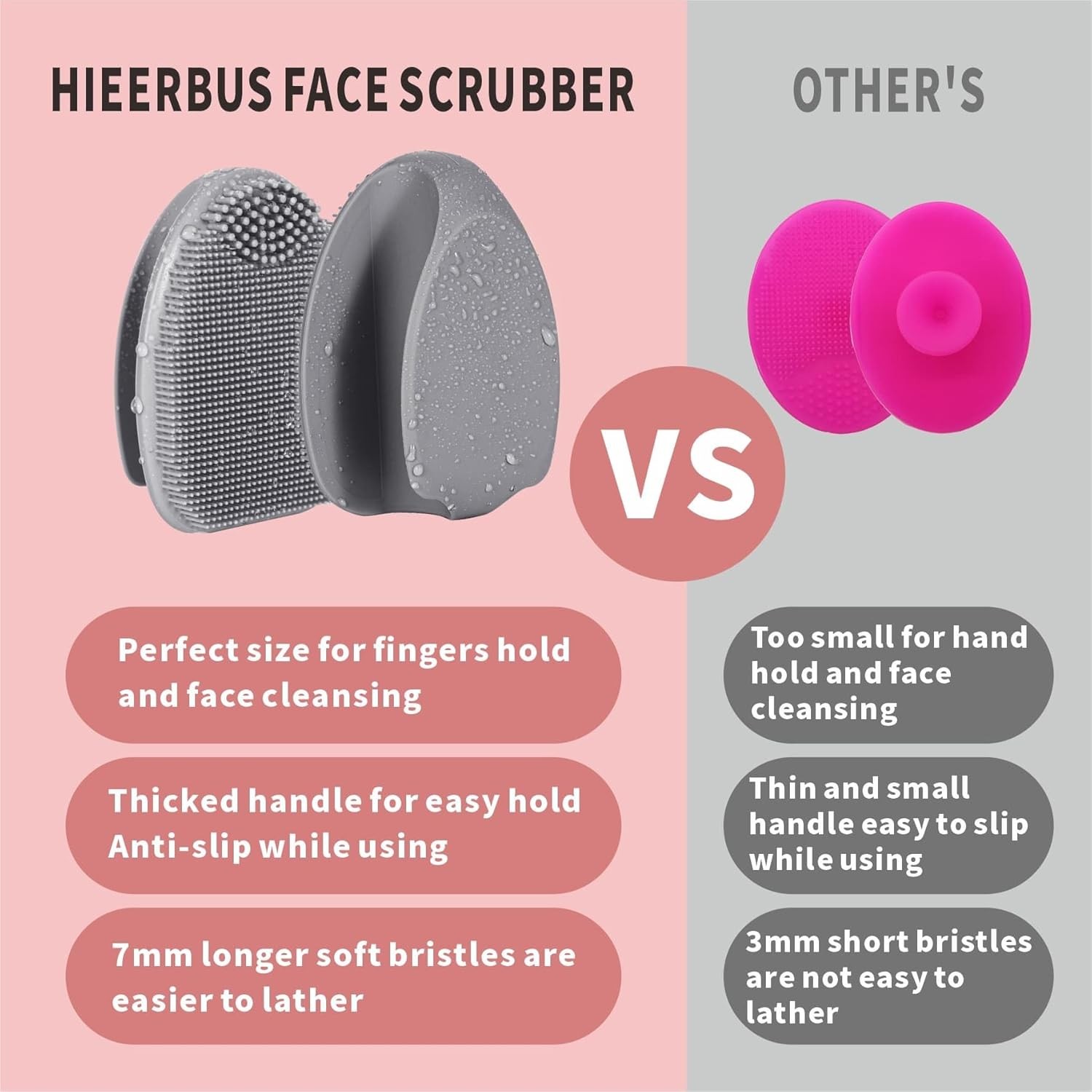 Silicone Face Scrubber,2 Pack Face Scrubber for Women Men Manual Face Exfoliator