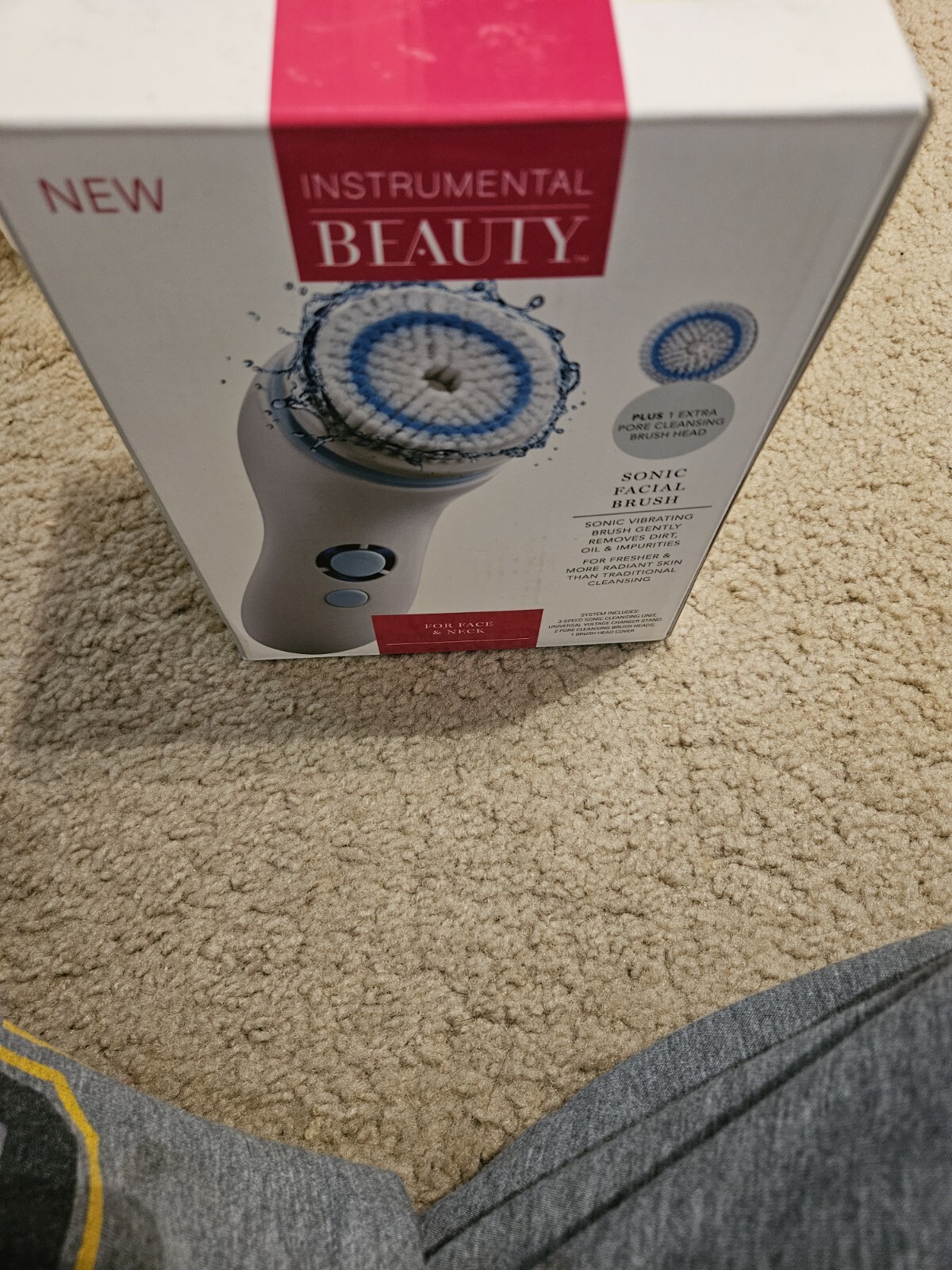 Instrumental Beauty Face and Neck Exfoliator Sonic Facial Brush