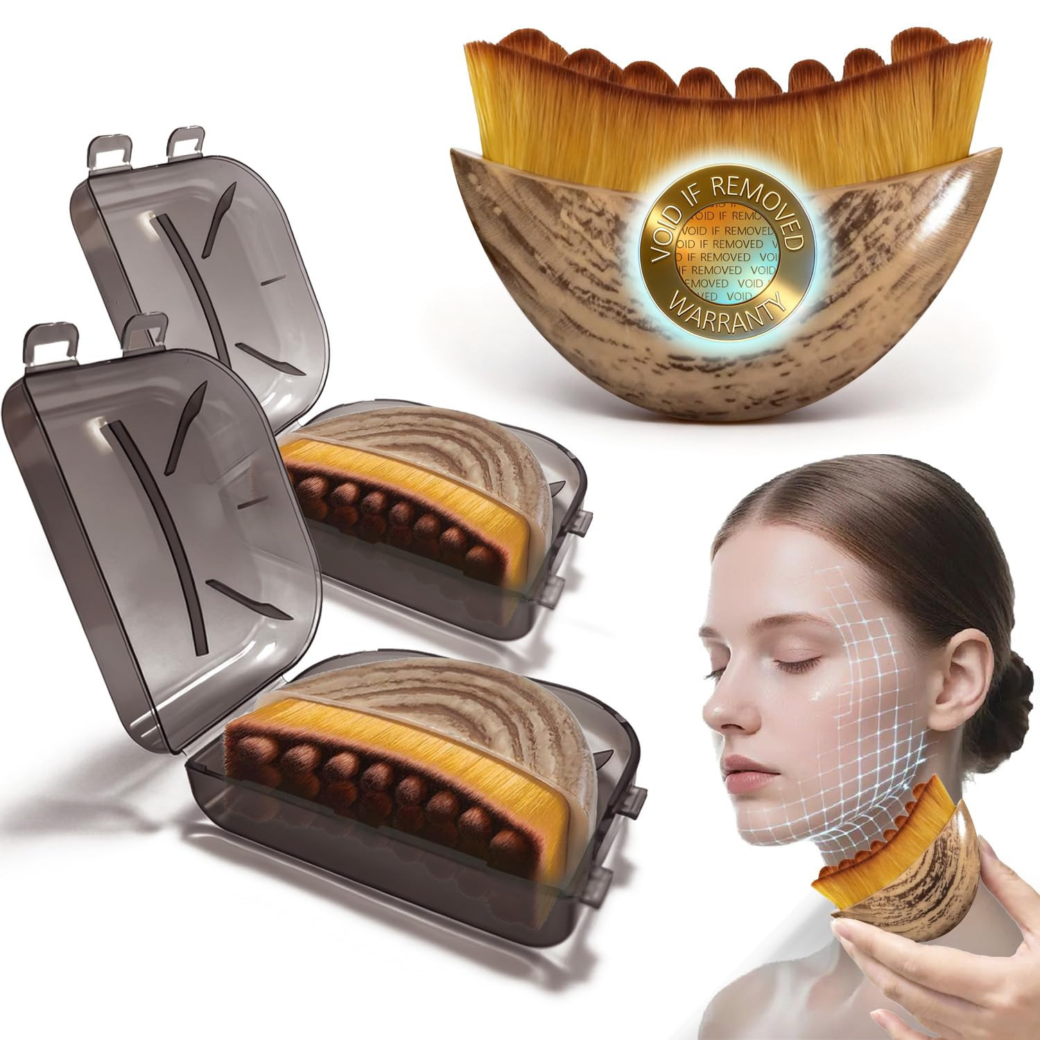 New Lymphatic Contour Face Brush, Face Brush for Lymphatic Drainage,Soft Facial