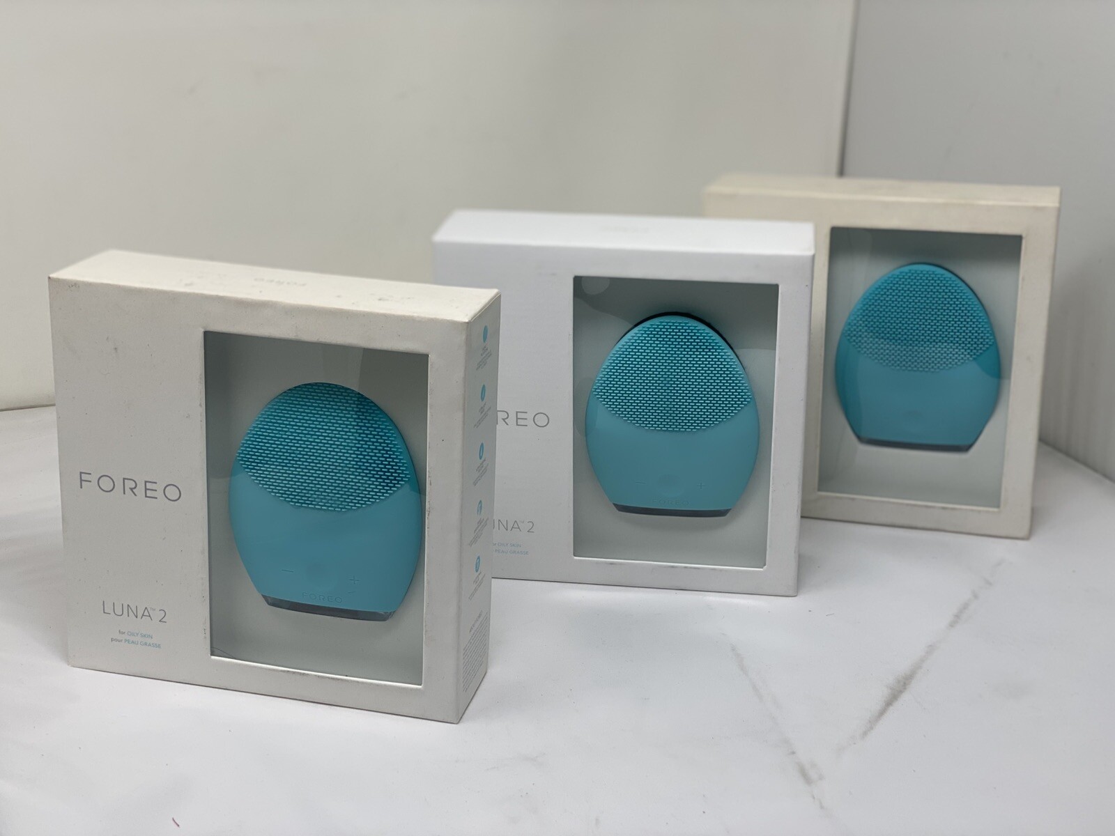 Lot Of 3 FOREO Luna 2 Sonic Face Brush for Combination Skin FREE SHIPPING
