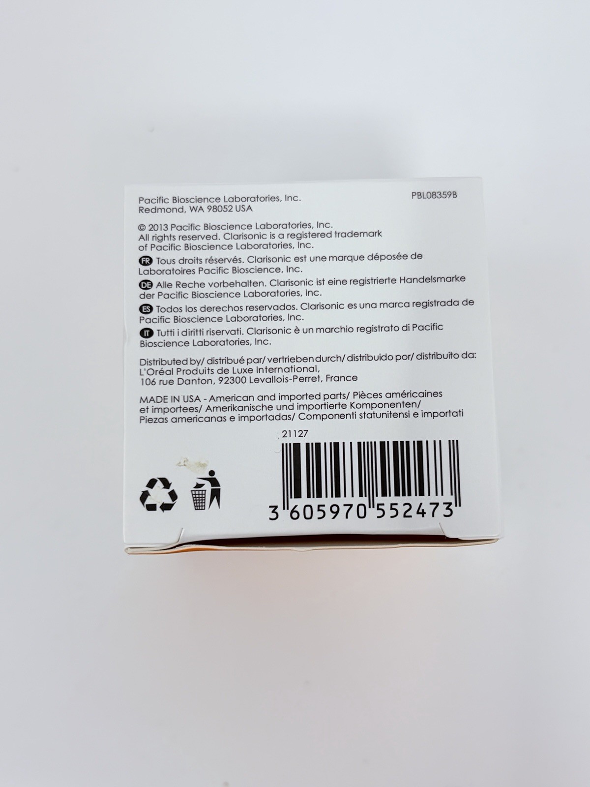 Clarisonic Mia Replacement Brush Heads Deep Pore 1 Box 2 Brushes
