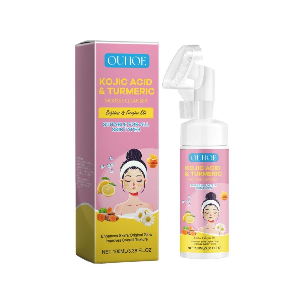Kojic Acid Turmeric Mousse Facial Cleanser Moisturizing