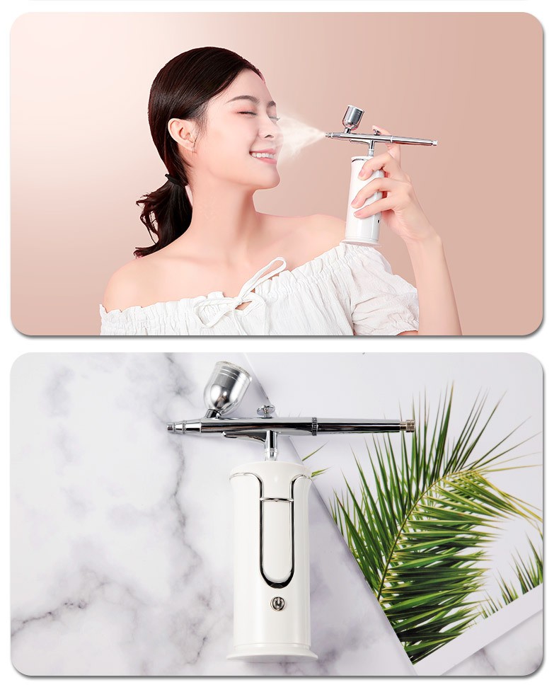 Nano Facial Miste Mist Sprayer Oxygen Hydration Diffuser Nail Airbrush Portable