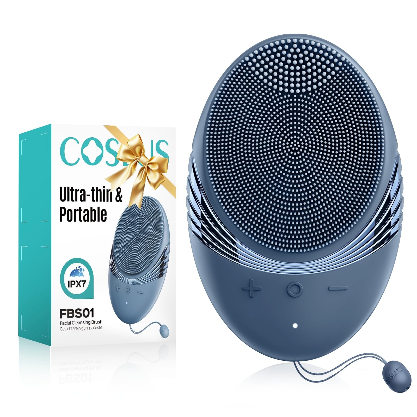Portable Silicone Facial Cleansing Brush – Waterproof, Rechargeable, 5 Modes, De