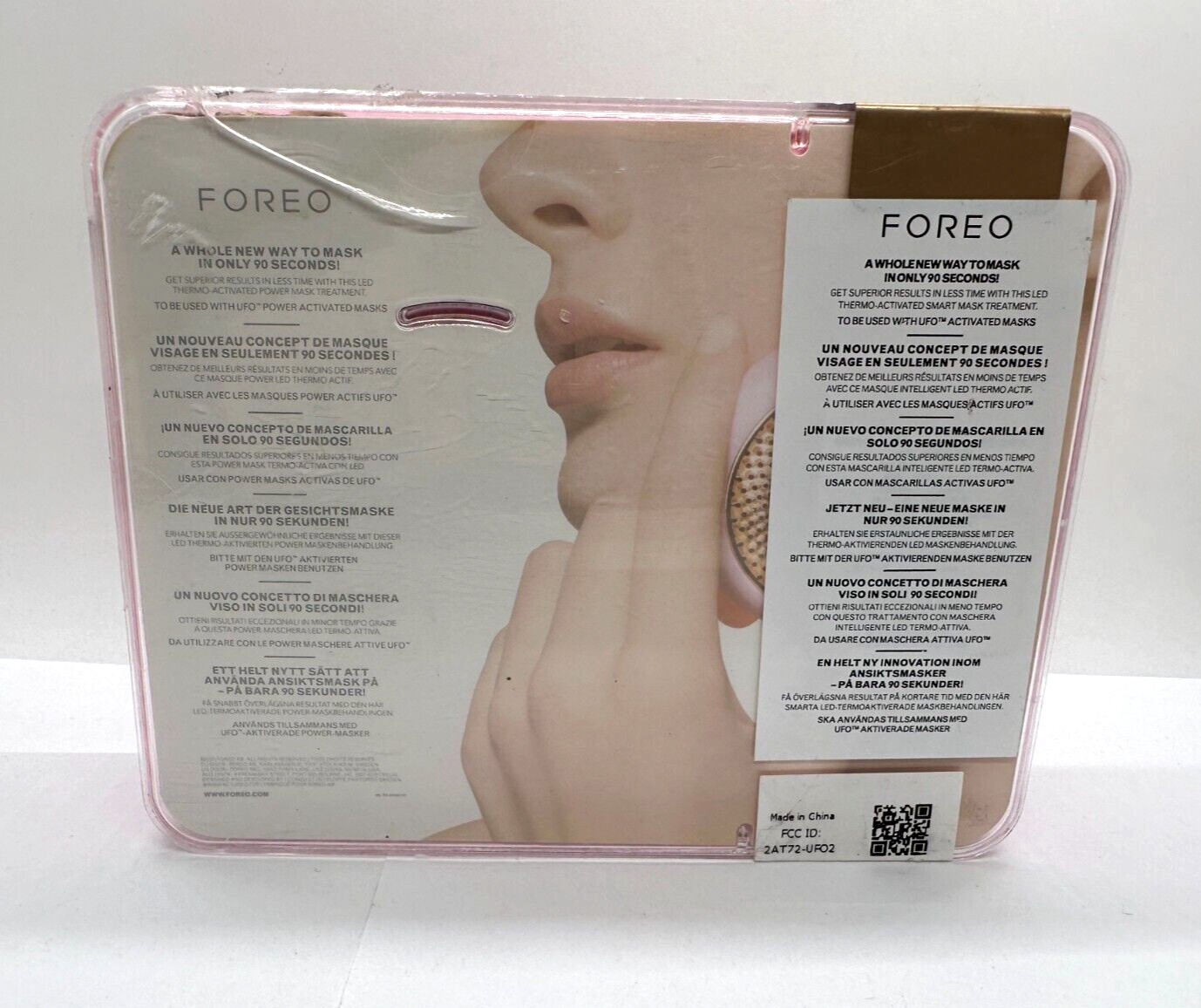 New Foreo UFO 2 Thermo LED Smart Facial Mask – Pearl Pink (READ)