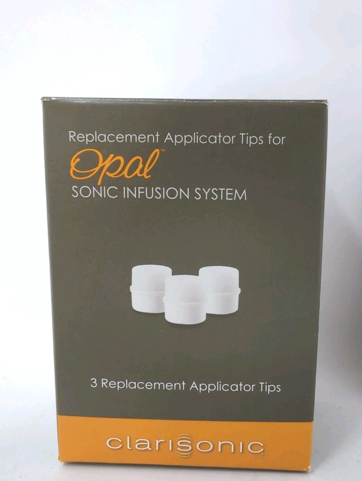 4x White Replacement Applicator Tips Clarisonic Opal Sonic Infusion System NEW