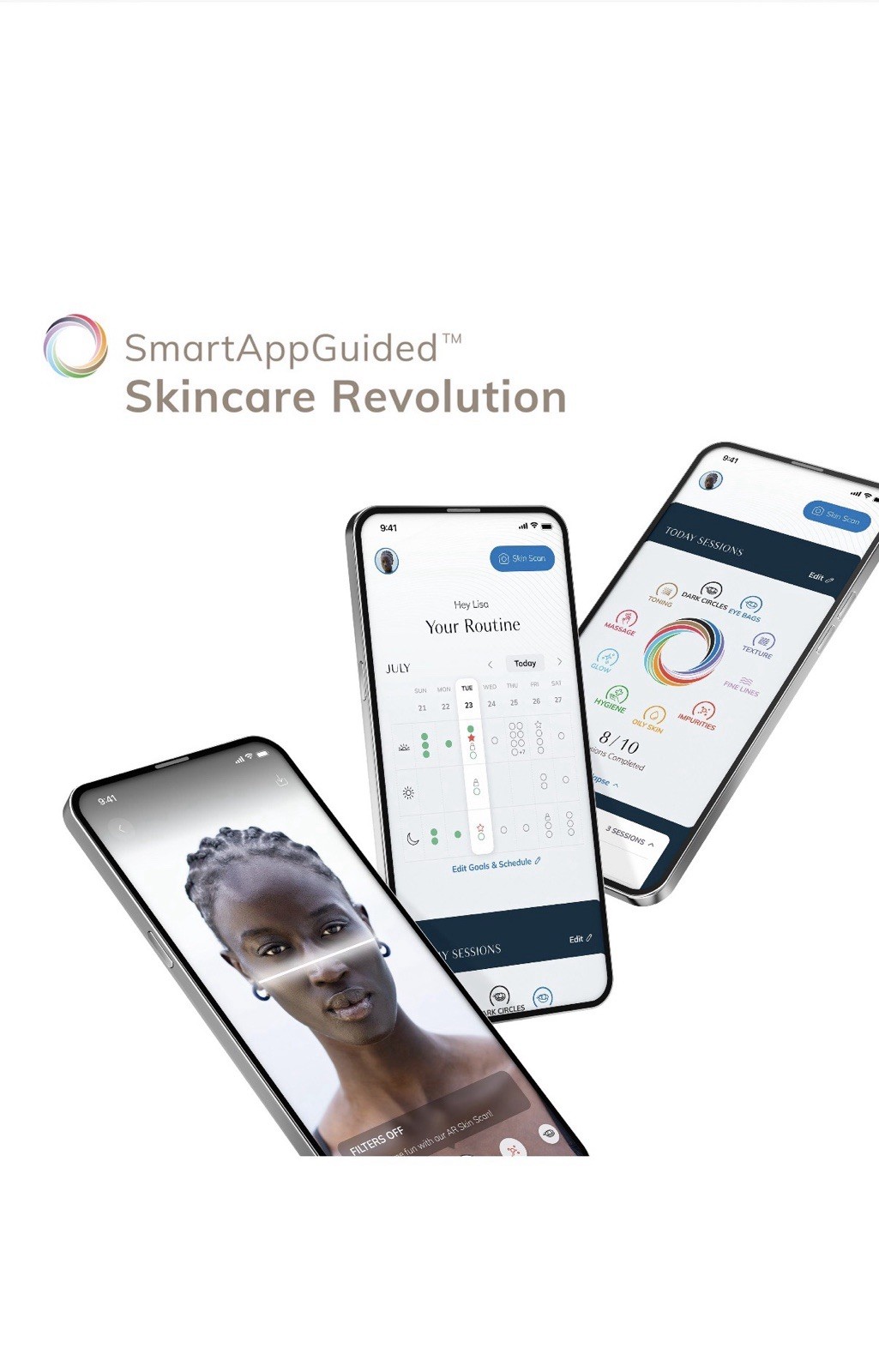 GESKE SmartAppGuided Sonic Facial Brush 5 in 1 | Electric Facial Cleansing Brush