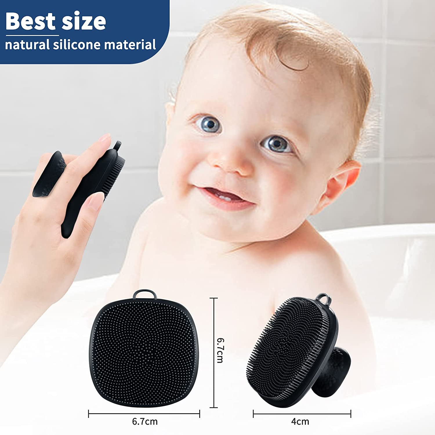 Face Scrubber, Silicone Face Scrubber for Men, Facial Cleansing Brush Silicone F