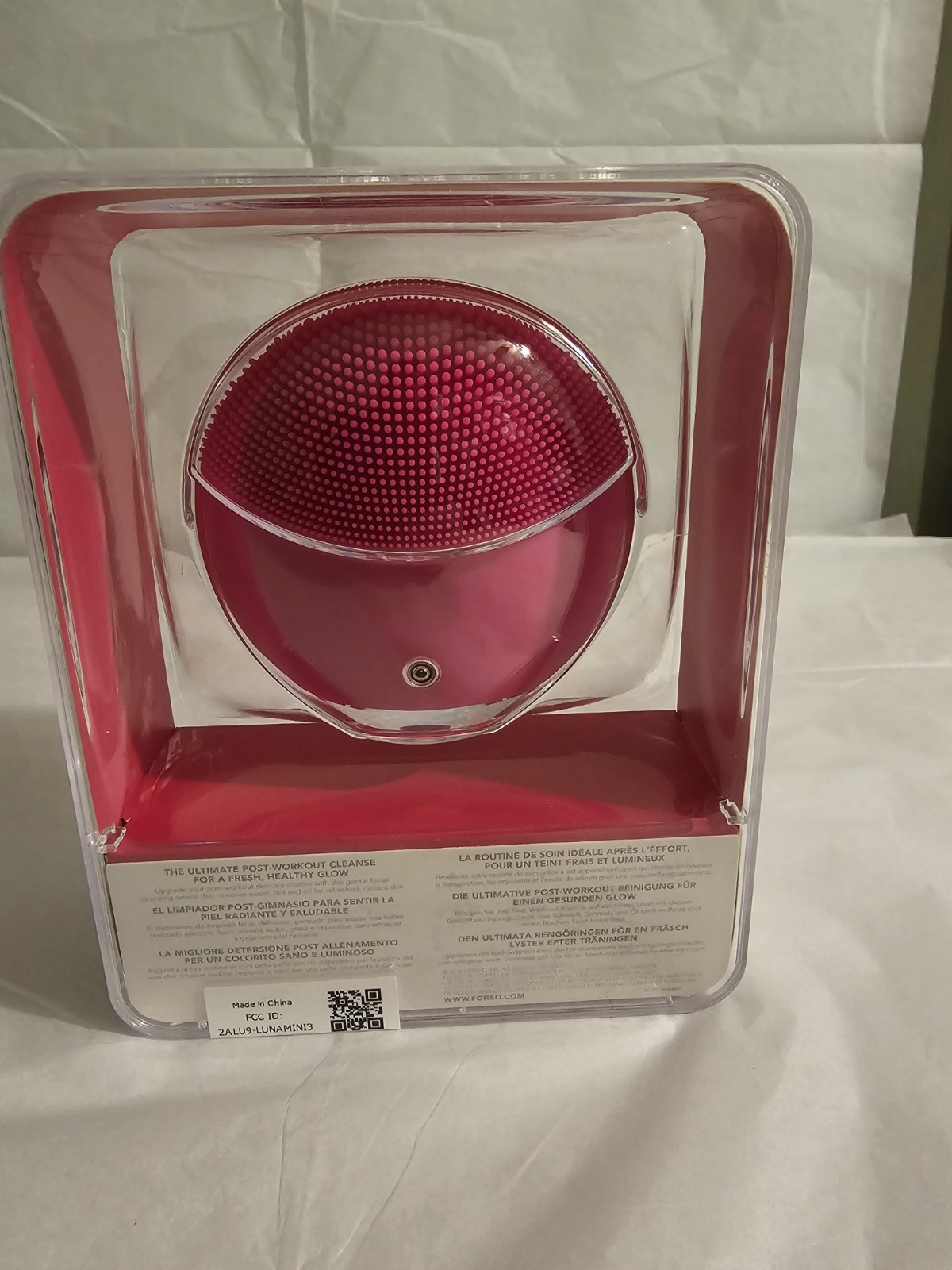 NEW FOREO LUNA Mini 3 Fuchsia Smart Facial Cleansing Massager Device Sephora NIB