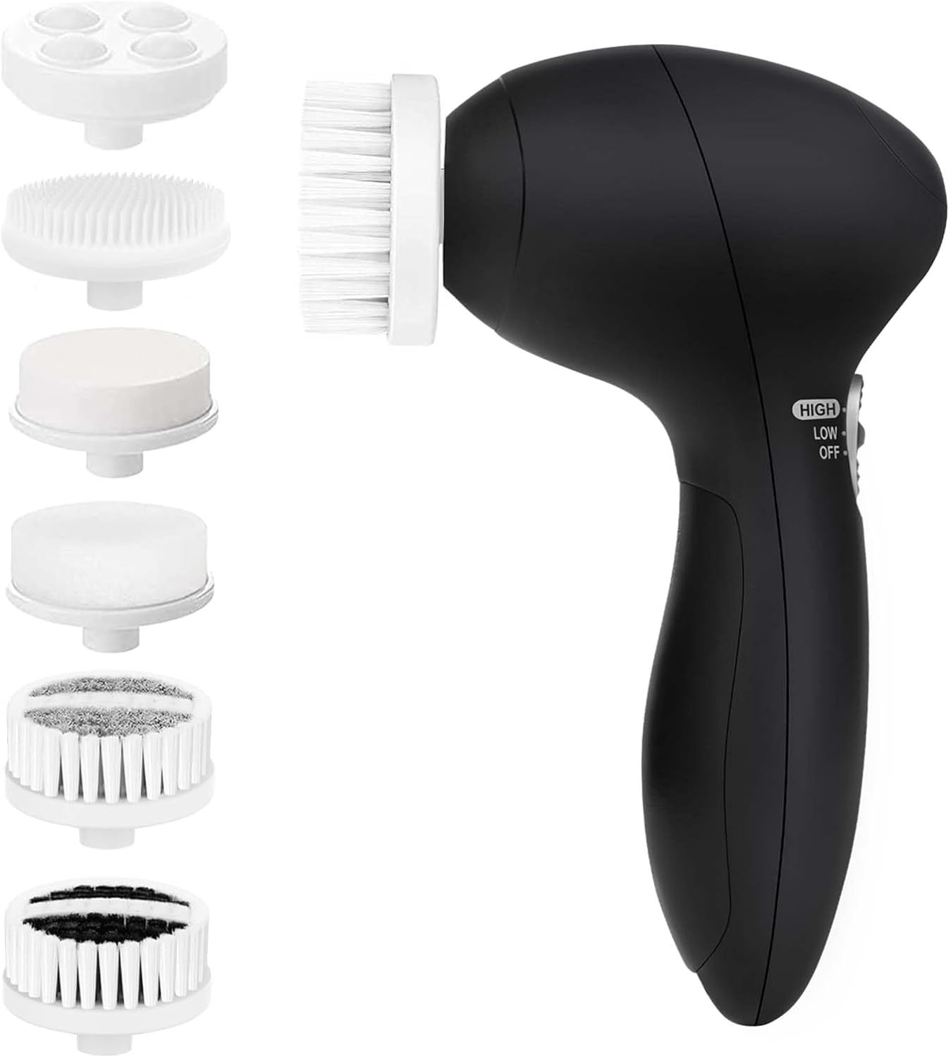 Facial Cleansing Brush Face Scrubber: Electric Face Spin Cleanser Brushes with