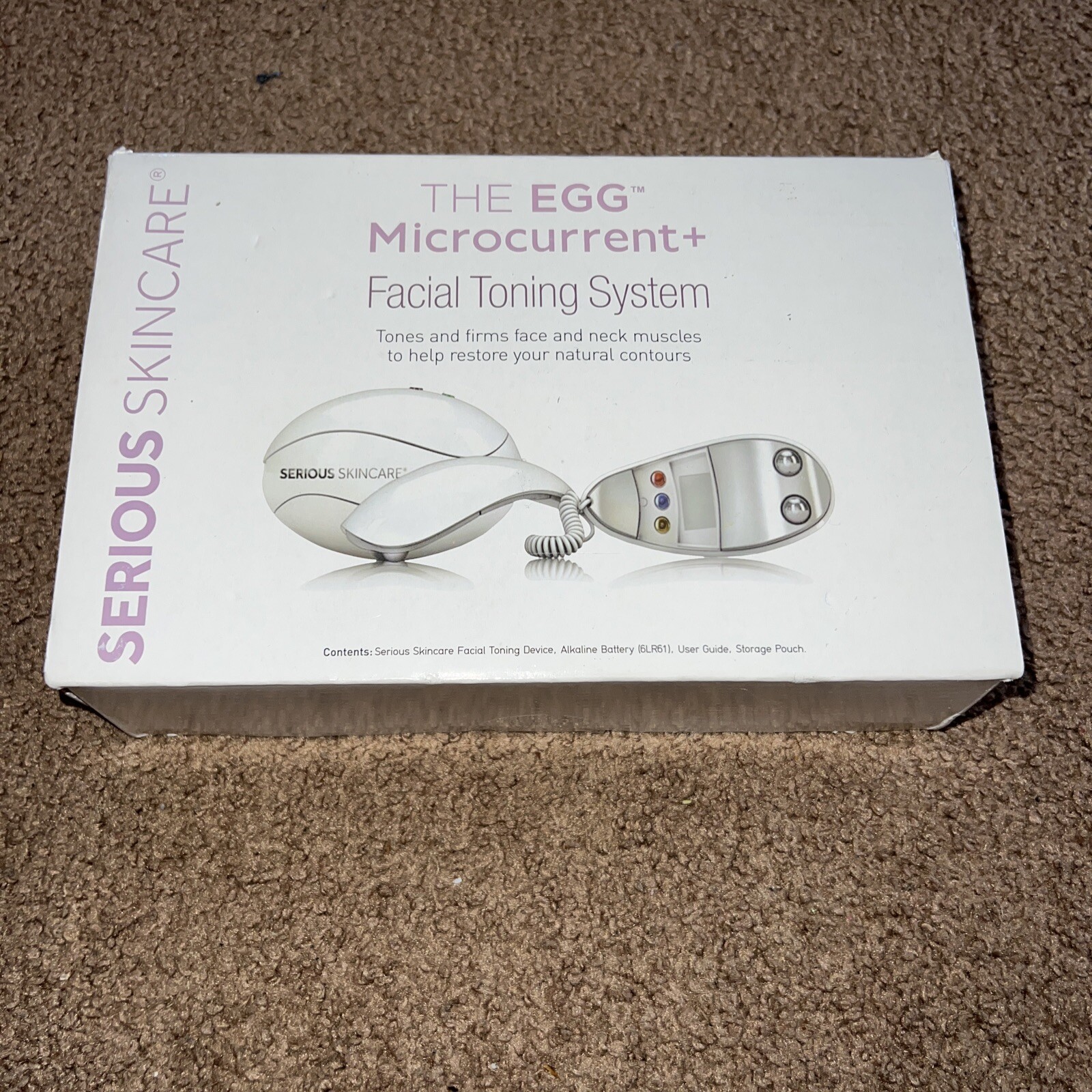 Serious Skincare The EGG Microcurrent+ Facial Toning NEW in Box Pink