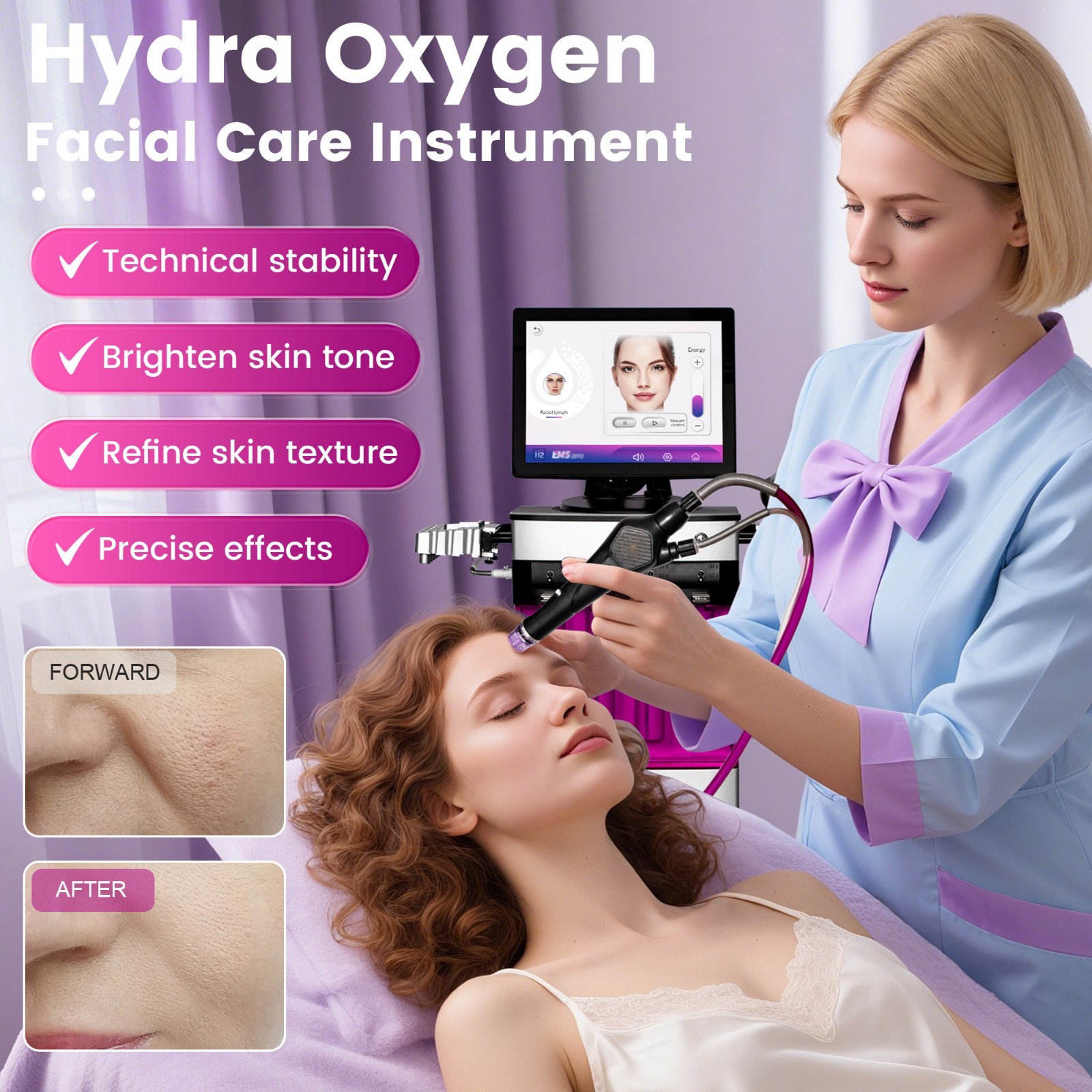 Hydra Oxygen Facial SPA Skin Care Machine Facial Cleaning, Lifting, Rejuvenation