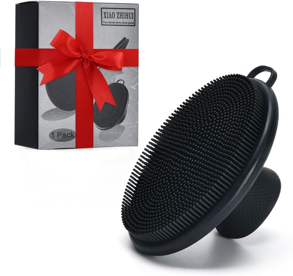 Silicone Face Scrubber, Soft Bristle Manual Cleansing Brushes for All Skin Types