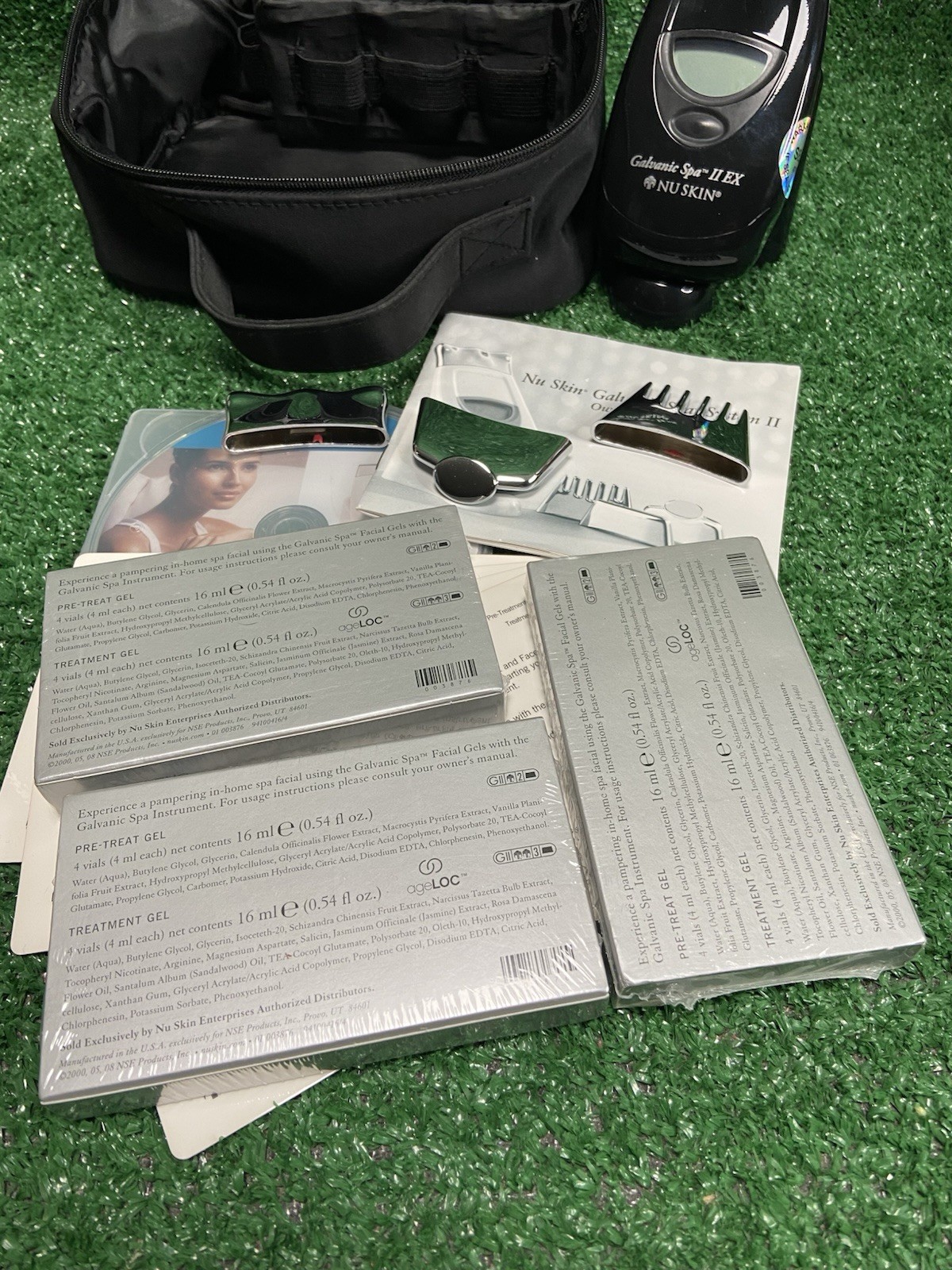 NU SKIN NUSKIN Galvanic Spa System II Ageloc Body Face Spa & 3 boxes of gels.