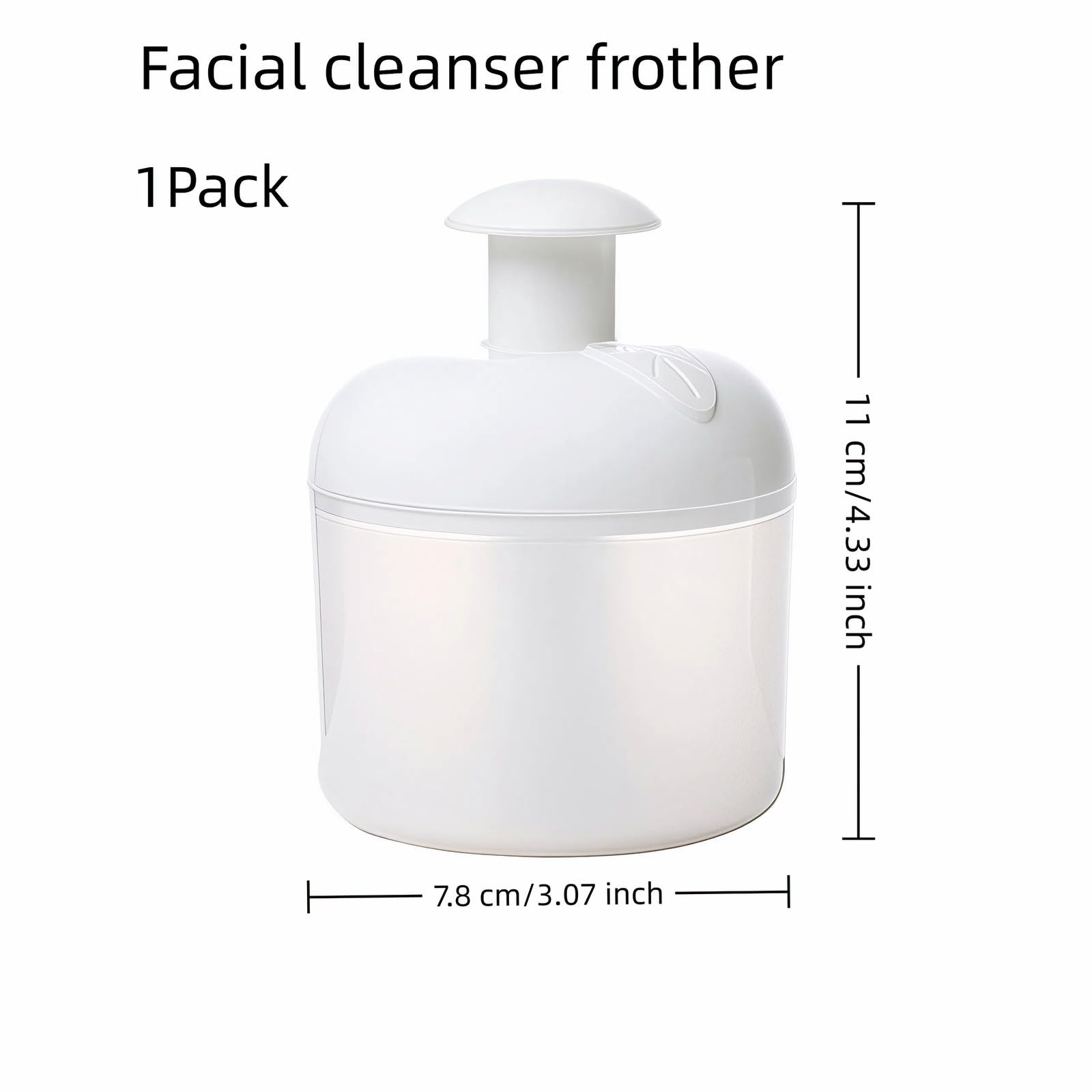 Portable Facial Cleanser Foamer/Facial Foam Maker – 20s Rich Lather, White