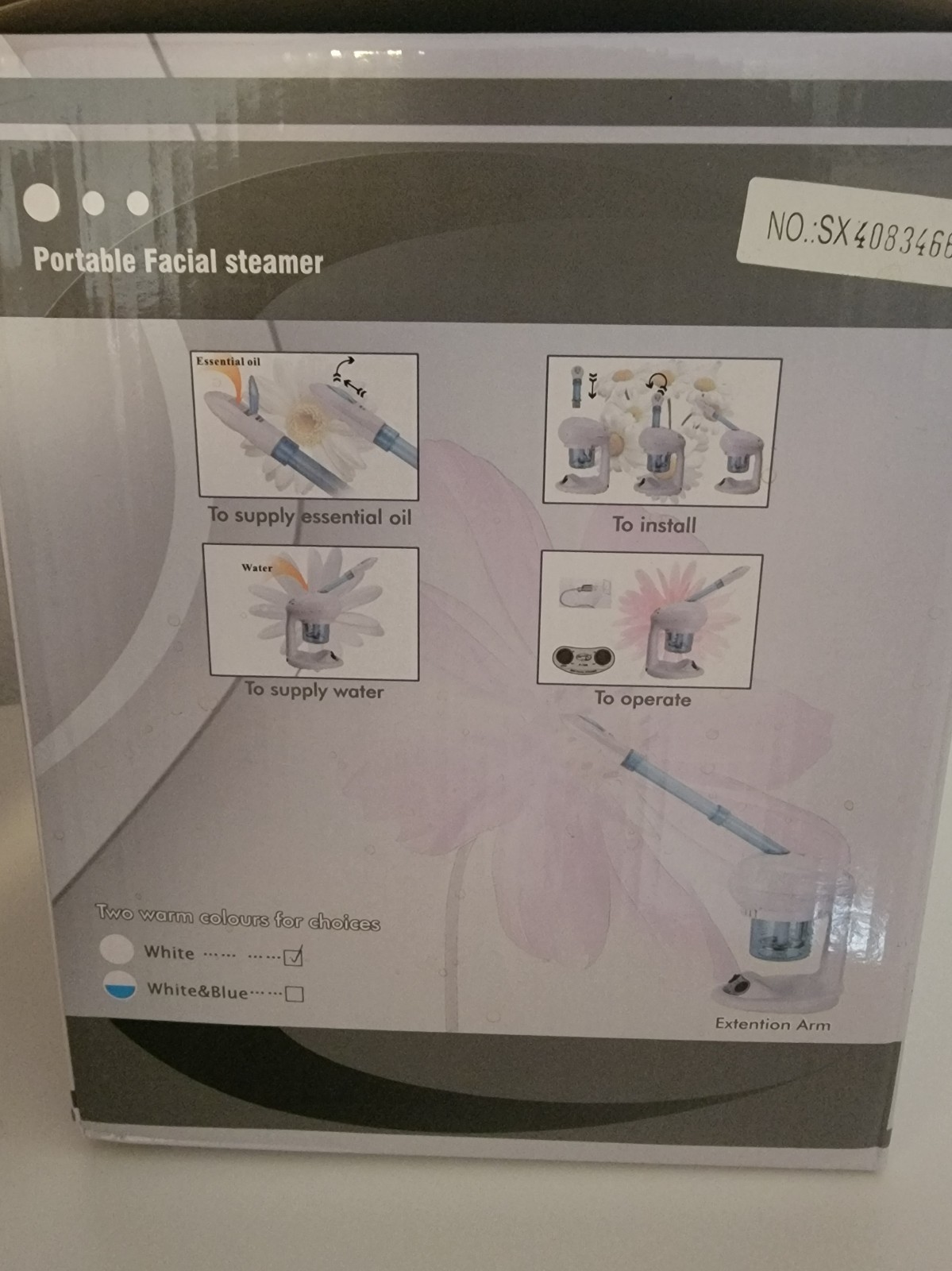 Professional Table Top Mini Facial Steamer F-100 – New in Box