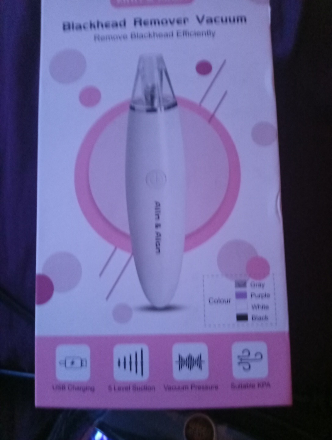 Alin & AlinBlackhead Remover Vacuum (Gary) Open Box Never Used