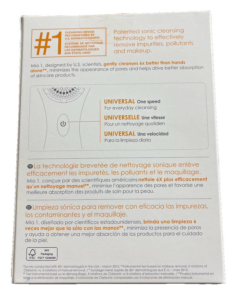 Clarisonic 1 Speed Facial Sonic Cleaning Brush Mia 1~ NEW BUY NOW!!!~Limited!!!