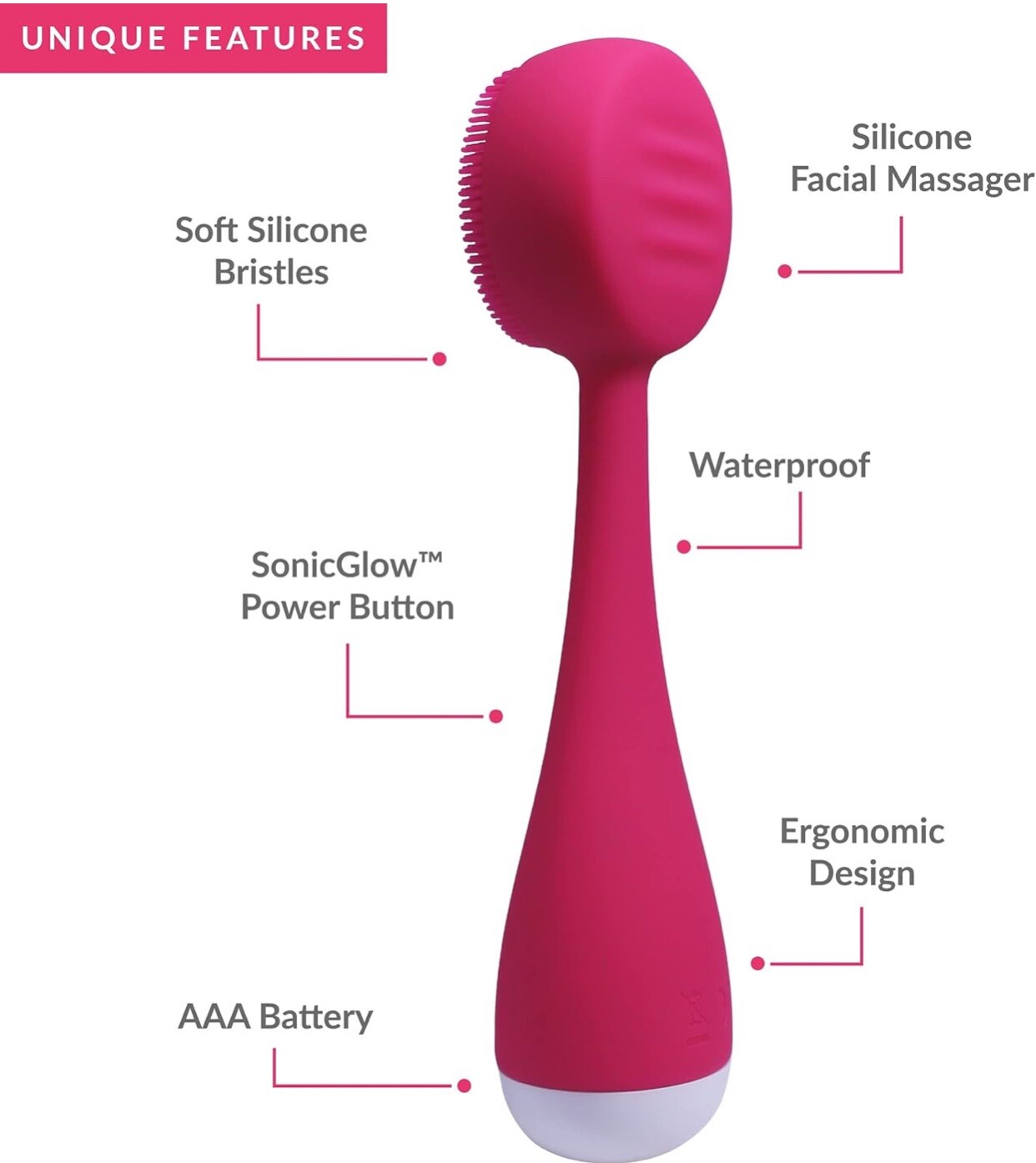 PMD Clean Mini – Smart Facial Cleansing Device with Silicone Brush & Anti-Aging